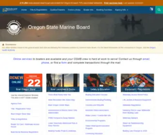 Boatoregon.com(State of Oregon) Screenshot