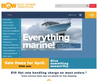 Boatownerswarehouse.com(Boat Owners Warehouse) Screenshot