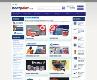 Boatpaint.co.uk(Specialist marine paint suppliers) Screenshot