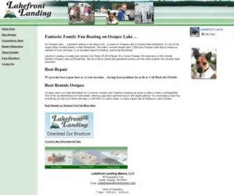 Boatrentalsnh.com(New Hampshire Boat Rentals on Ossipee Lake) Screenshot