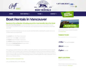 Boatrentalsvancouver.com(Vancouver Rental Boats) Screenshot