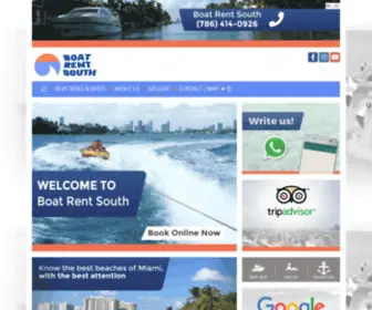 Boatrentsouth.com(Boat Rent South) Screenshot