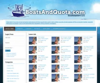 Boatsandquota.com(Boats and Quota) Screenshot