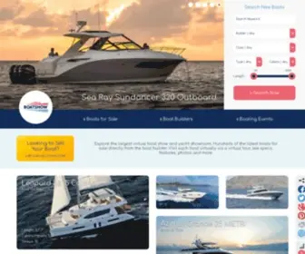 Boatshowavenue.com(Explore the Largest Virtual Boat Show) Screenshot