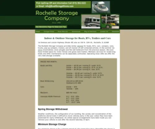 Boatstorageillinois.com(Indoor & Outdoor Storage for Boats) Screenshot