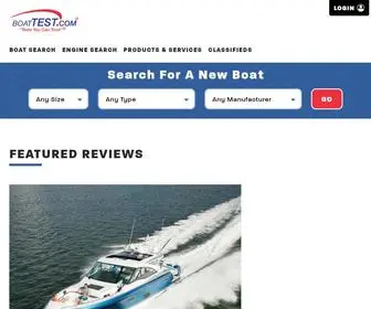 Boattest.com(The premier site for boat and engine reviews including boating accessories) Screenshot