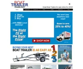 Boattraileroutlet.com(Boat Trailer Outlet) Screenshot