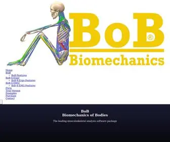 Bob-Biomechanics.com(The Biomechanics of Bodies (BoB) Software) Screenshot