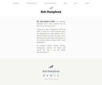 Bob-Humphrey.com(Bob Humphrey) Screenshot