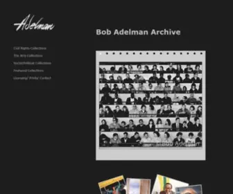 Bobadelman.net(Bob Adelman Archive) Screenshot