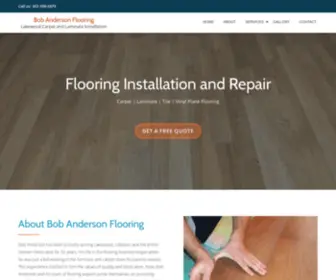 Bobandersonflooring.com(Carpet Installation & Repair) Screenshot