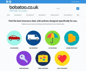 Bobatoo.co.uk(Compare Cheap Insurance Quotes) Screenshot