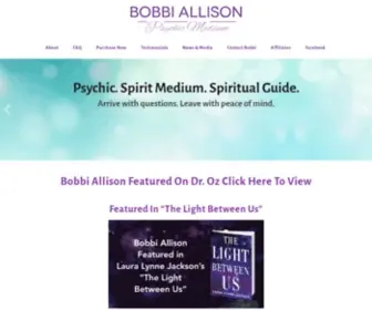 Bobbiallison.com(Bobbi Allison Psychic and Medium on Long Island) Screenshot