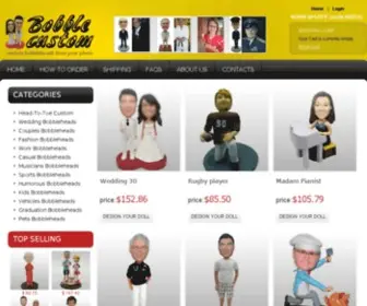 Bobblecustom.com(Custom bobbleheads) Screenshot