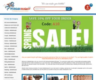 Bobblemaker.com(Custom bobblehead dolls as seen on The Office and Shark tank) Screenshot