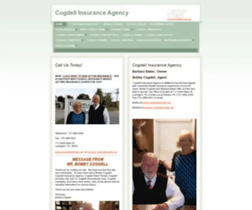Bobbycogdell.com(Cogdell Insurance Agency) Screenshot