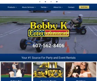 Bobbyk.com(Bobby K Entertainment) Screenshot