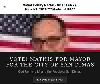 Bobbymathis.com(MayorMathis2020) Screenshot