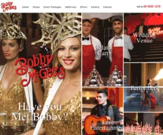 BobbymcGees.com.au(Bobby McGee's) Screenshot
