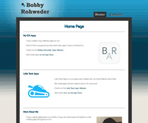 Bobbyrohweder.com(Bobby Rohweder) Screenshot