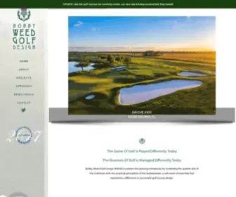 Bobbyweed.com(Bobby Weed Golf Design) Screenshot