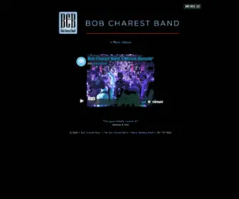 Bobcharestmusic.com(The Bob Charest Band) Screenshot