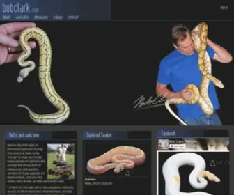 Bobclark.com(Bob Clark Captive Bred Reptiles) Screenshot