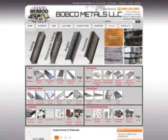 Bobcometal.com(Bobco Metals) Screenshot