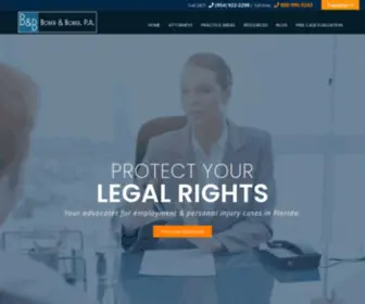 Boberlaw.com(Florida Employment & Labor Law Attorney) Screenshot