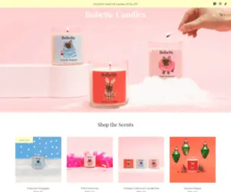 Bobettecandles.co(Frenchie-Focused Novelty Hand-Poured Candle Company) Screenshot