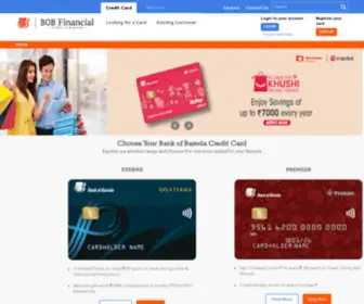 Bobfinancial.com(BoB Credit Card) Screenshot