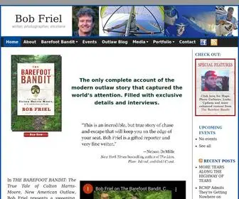 Bobfriel.com(Colton Harris Moore Barefoot Bandit Book) Screenshot