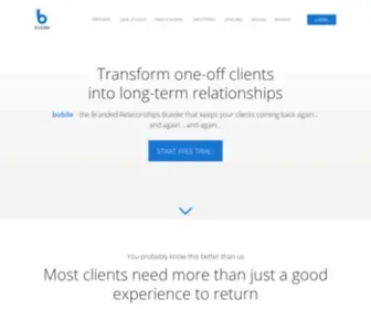 Bobile.com(Autonomous Branded Relationships Builder for SMB's) Screenshot