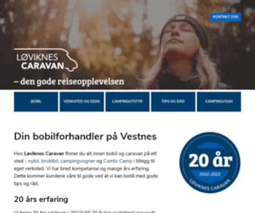 Bobiler.net(Hos Løviknes Caravan finner du alt innen bobil og caravan på ett sted) Screenshot