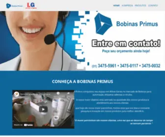 Bobinasprimus.com.br(Bobinas primus) Screenshot