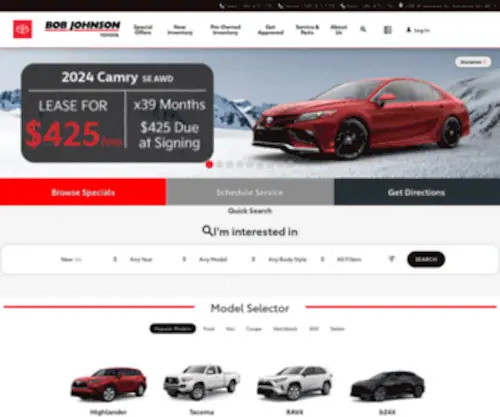 Bobjohnsontoyota.com(Bob Johnson Toyota) Screenshot