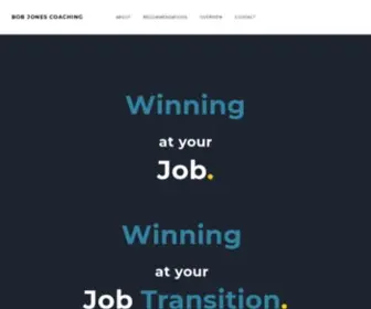 Bobjonescoaching.com(Winning At Your Job) Screenshot