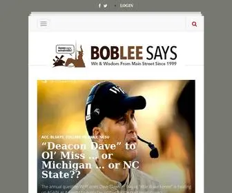 Bobleesays.com(BobLee Says) Screenshot