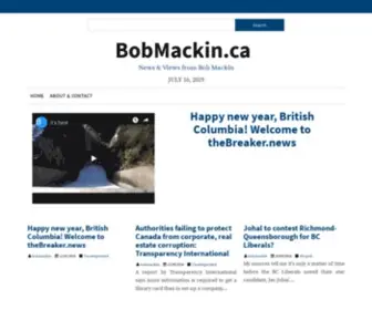 Bobmackin.ca(News & Views from Bob Mackin) Screenshot