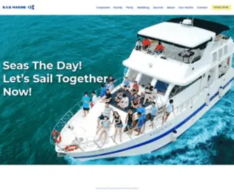 Bobmarine.com.sg(Exclusive Yacht Rentals & Charters in Singapore) Screenshot