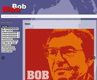 Bobmau.be(Het leven en de werken van de kunstenaar Bob Mau) Screenshot