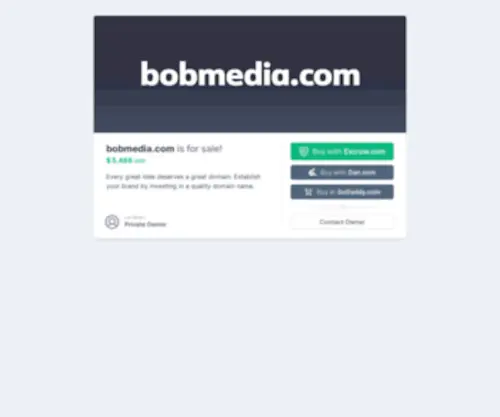 Bobmedia.com(Bob Media) Screenshot