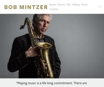 Bobmintzermusic.com(Saxophonist, Composer/Arranger, Educator) Screenshot