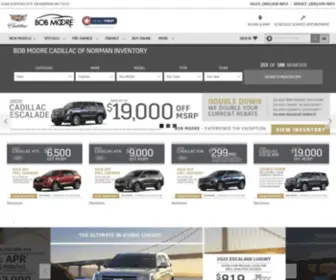 Bobmoorenorman.com(Bob Moore Cadillac of Norman Serving Oklahoma City) Screenshot