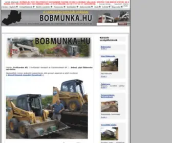 Bobmunka.hu(Gépi földmunka) Screenshot
