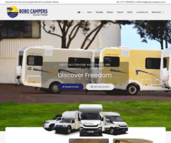 Bobocampers.co.za(Motorhome and Camper Hire by Bobo Campers. Johannesburg) Screenshot