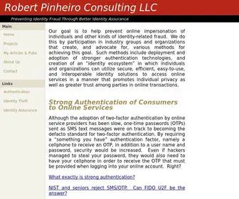 Bobpinheiro.com(Robert Pinheiro Consulting LLC) Screenshot
