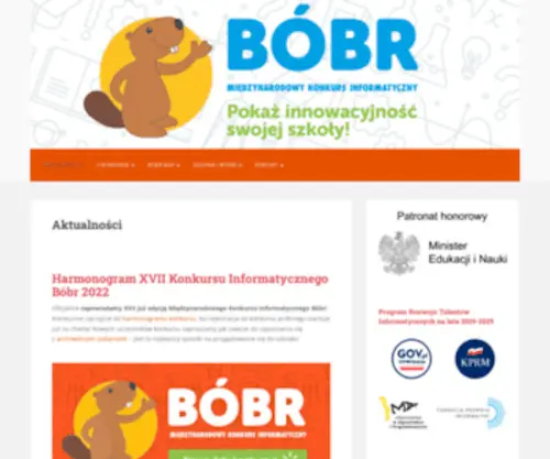 Bobr.edu.pl(Aktualności) Screenshot