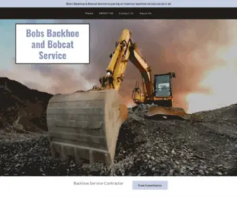 Bobsbackhoenc.com(Demolition Contractor) Screenshot