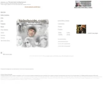 Bobsboots.com(Bob Dylan Bootlegs) Screenshot